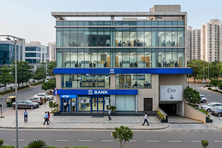 Bank Leased Commercial Building For Sale in Sector 50 Noida – Rental Income Asset with Additional Upside