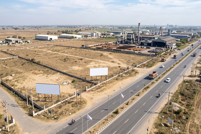 23 Acres Commercial Land for Sale on Ambala–Shahzadpur Road