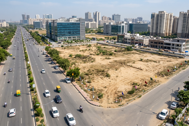 Premium Corner Commercial Plot For Sale on SPR Gurugram – 3,500 Sq.Yds High Visibility Development Opportunity