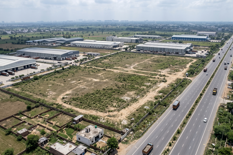 Prime 8.26 Acre Industrial Land For Sale on Delhi–Dehradun Highway
