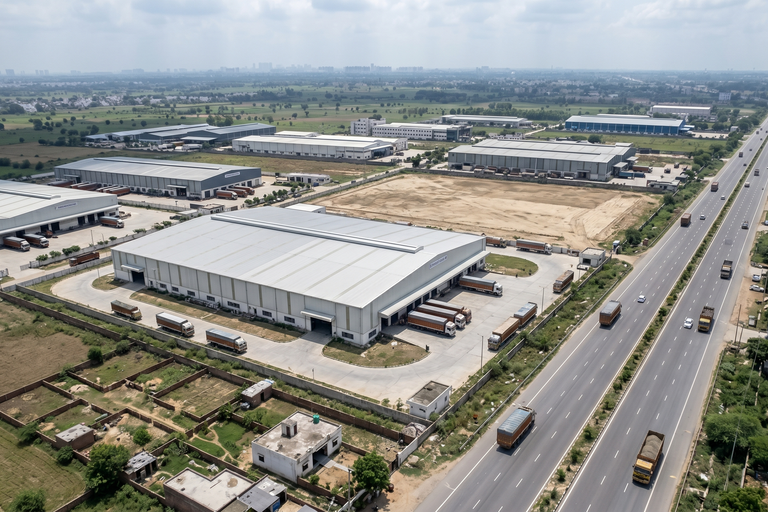 NH-9 Highway Front Industrial Land For Lease / Sale in Hapur β Warehouse & Logistics Development Opportunity