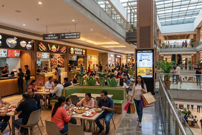 Pre-Leased Food Court Investment Unit For Sale at Crown Interiorz Mall Faridabad – Rental Income Asset
