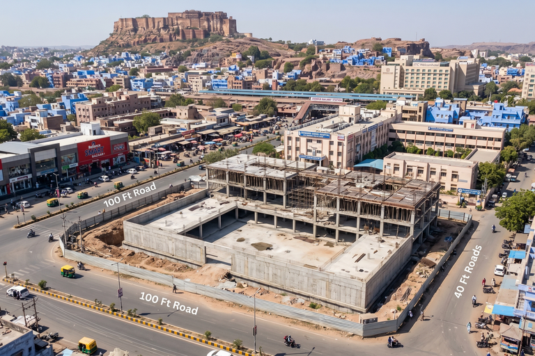 Premium Commercial Development Land For Sale in Central Jodhpur – Ideal for 4★ / 5★ Hotel, Hospital & Institutional Development