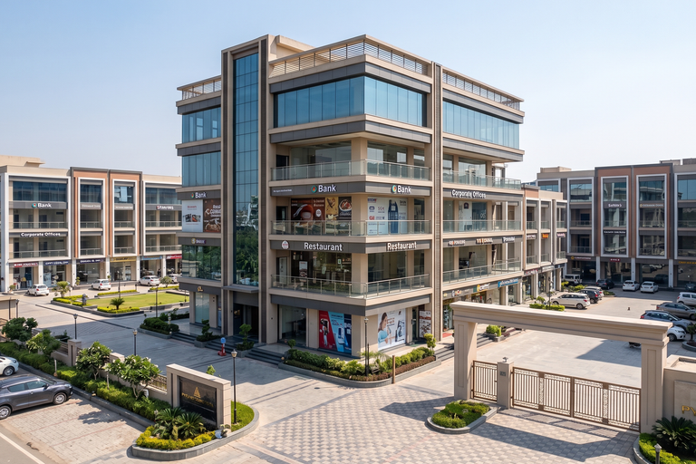 Premium 3-Side Open SCO For Sale at Pyramid Grand Vista Sector 73 Gurugram – Corner Commercial Asset