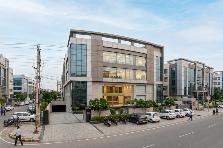Pre-Leased Independent Commercial Building For Sale in Udyog Vihar Phase IV Gurgaon – Corporate Rental Asset, Approx. 1,000 Sq.Mtr