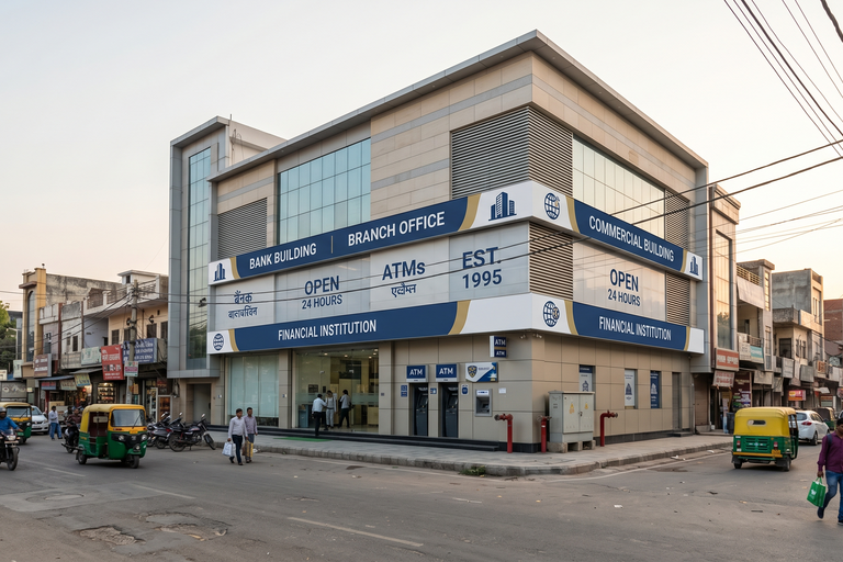 Bank Leased Commercial Building For Sale in East Delhi – Main Road Freehold Investment Asset