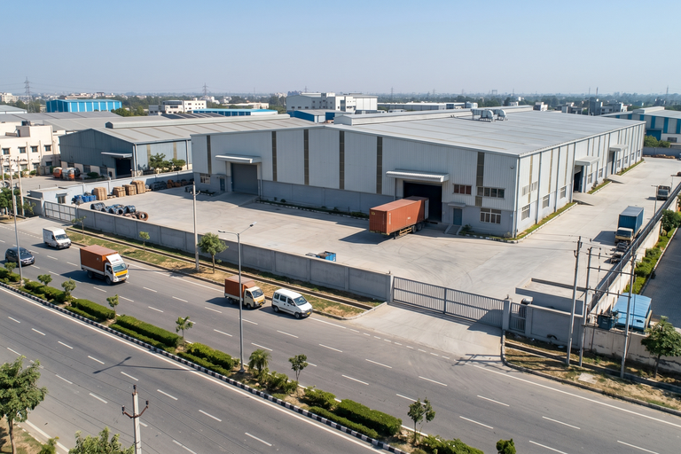 Industrial Plot with Existing Shed For Sale in Noida Phase-II β 4,000 Sq.Mtr Highway Access Asset