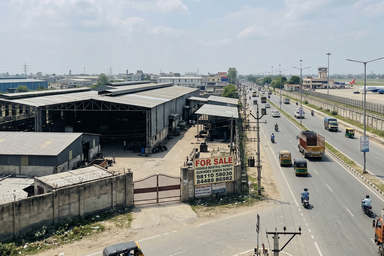 Airport Front Industrial Property For Sale in Ludhiana – 81,000 Sq.Ft Freehold Industrial Asset