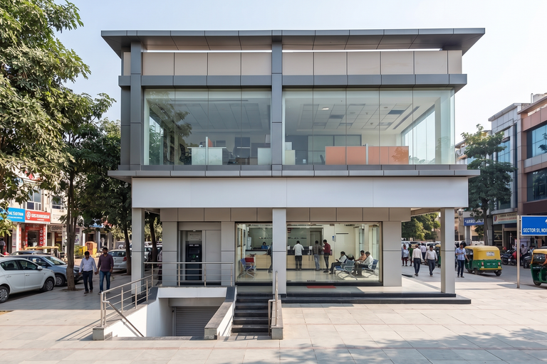 Bank Leased SCO Building For Sale in Sector 51 Noida – Premium Rental Income Commercial Asset