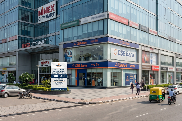 Pre-Leased Bank Property For Sale on Sohna Road Gurugram – CSB Bank Leased Ground Floor Asset (Approx. 1,495 Sq.Ft)