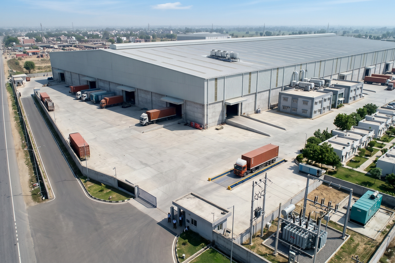 Grade-A Warehouse & Industrial Facility for Lease on Sampla Beri Road– 90,000 Sq.Ft Ready-to-Move Logistics Hub