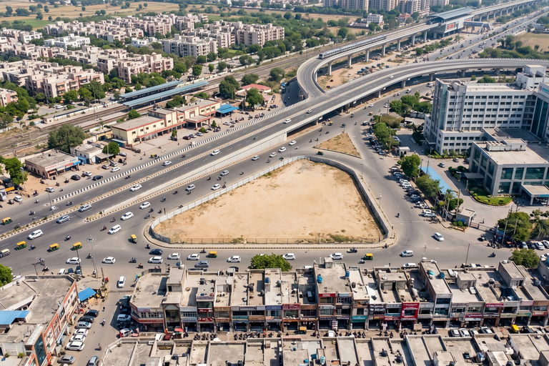 Premium Corner Commercial Land For Sale in Sector 20A Faridabad – High Visibility Development Opportunity Near Neelam Flyover