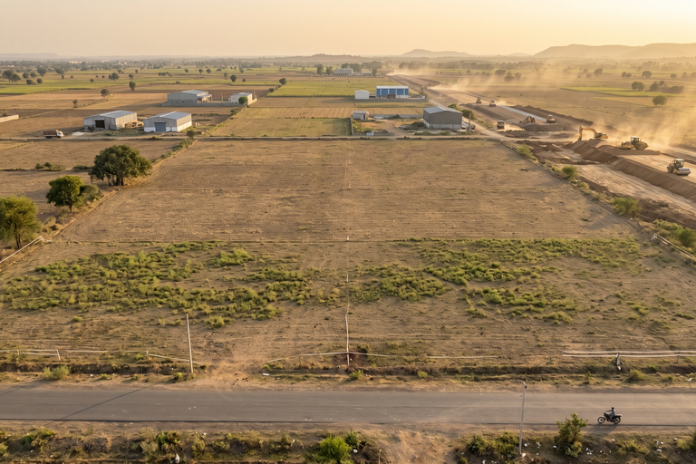 14 Acre Industrial Development Land For Sale in Niwari, Madhya Pradesh – 1,200 Ft Industrial Road Frontage