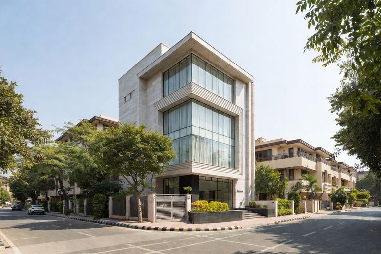Bank Leased Commercial Building For Sale in Safdarjung Enclave South Delhi β Premium Rental Income Asset